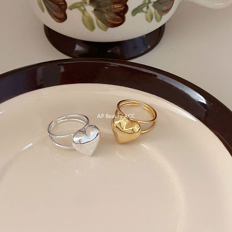 F관 - 925 실버 하트 오픈형 반지 [J1524] 25.10-1