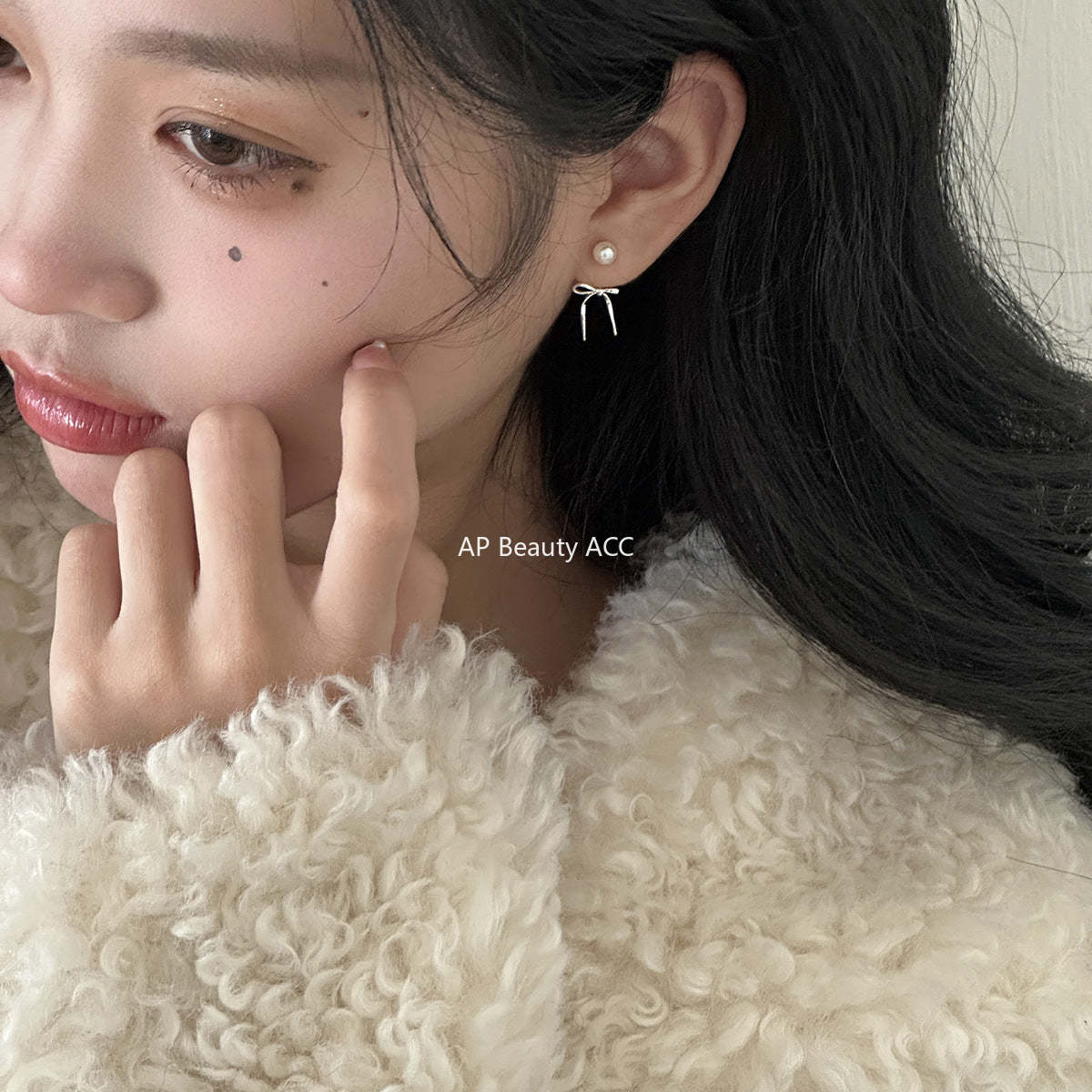 A관 - 925 은침 리본 진주 귀걸이 [EH-2731] 24.07-4