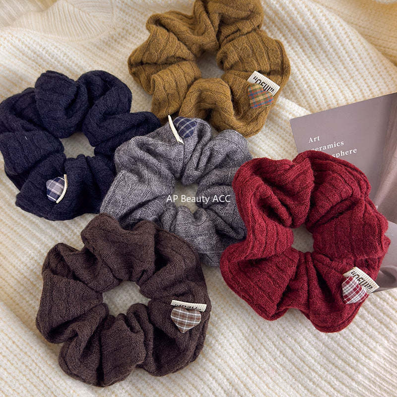 E관 - 꽈배기 니트 셔링 곱창 헤어밴드 [27707] 25.11-4