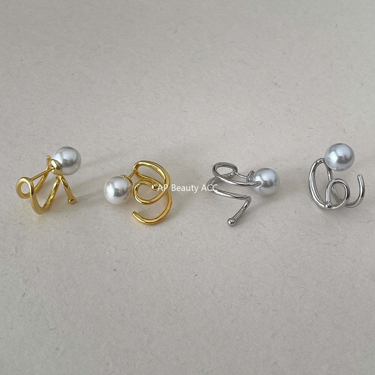 A관 - 925 은침 심플 라인 진주 스터드 귀걸이 [EH-4026] 25.10-4