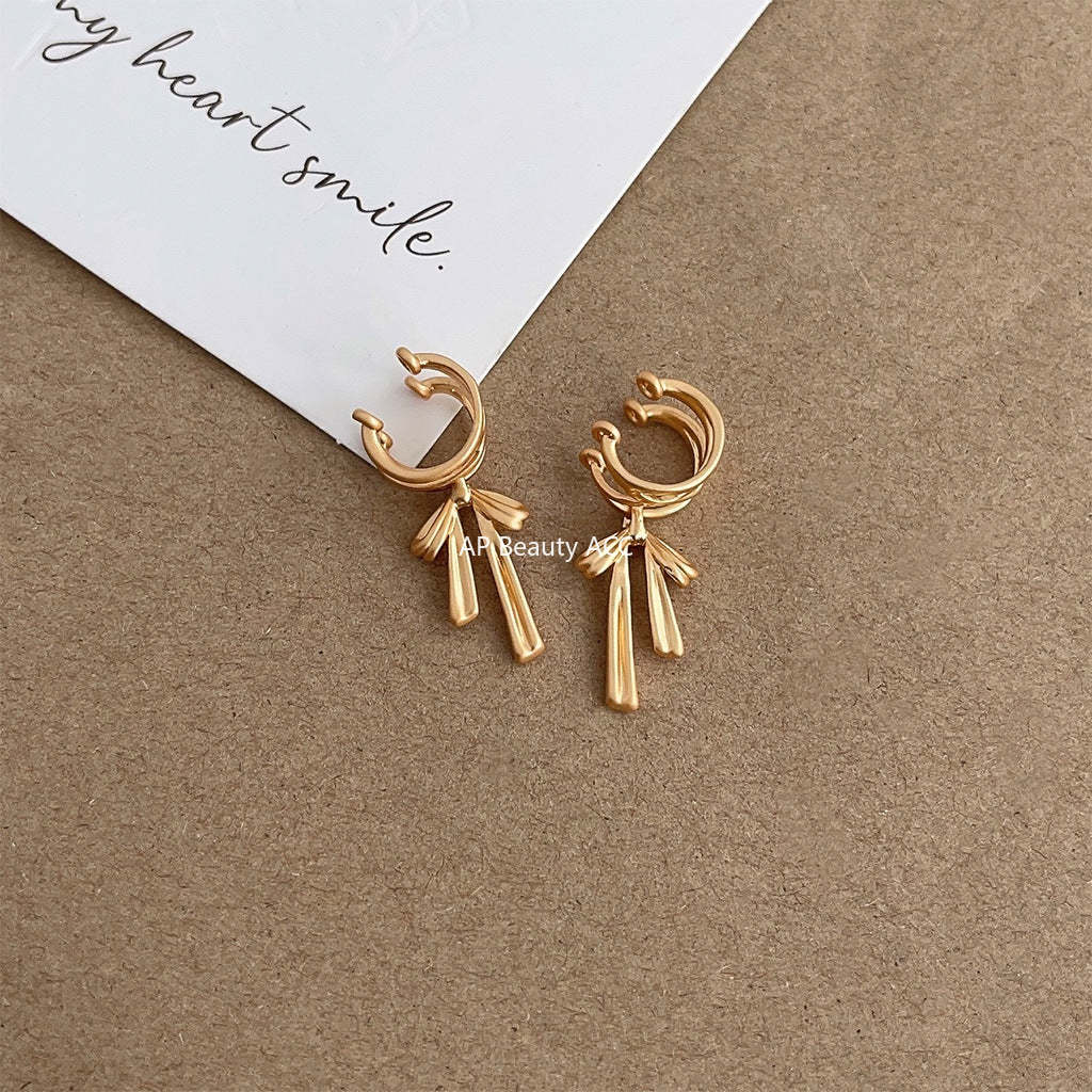 C관 - 리본 무광 도금 이어커프 귀걸이 [4083-4084] 24.05-4