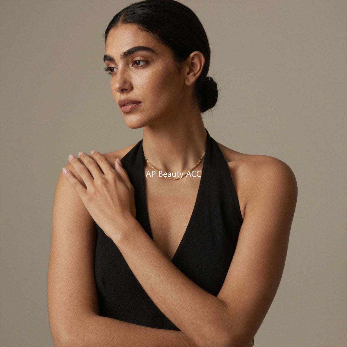 D관 - 스파클 체인 18K 도금 스테인리스 스틸 목걸이 팔찌 [P552] 25.12-2