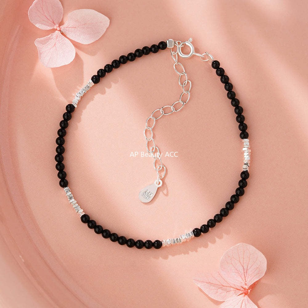 B관 - 999 실버 마노 실버 파편 커플 팔찌 [YC4745SL_1] 25.11-4