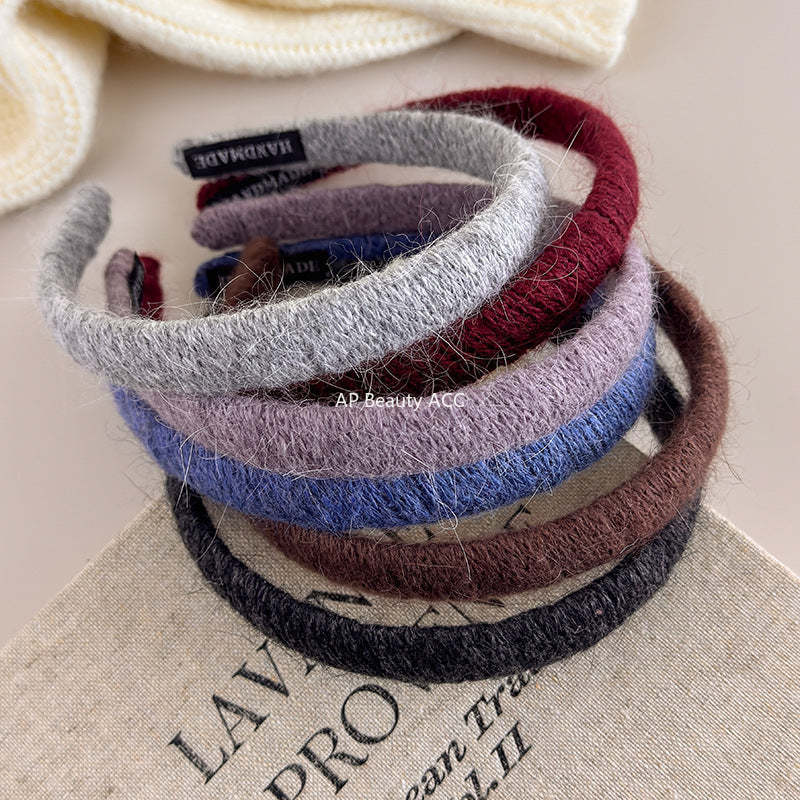 E관 - 털실 소재 볼륨 얇은 머리띠 [27651] 25.11-3