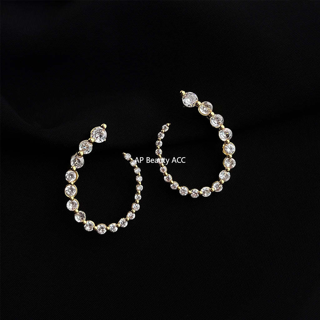 C관 - 18K 도금 컬러풀 이어커프 귀걸이 [EJ0303C] 25.03-3