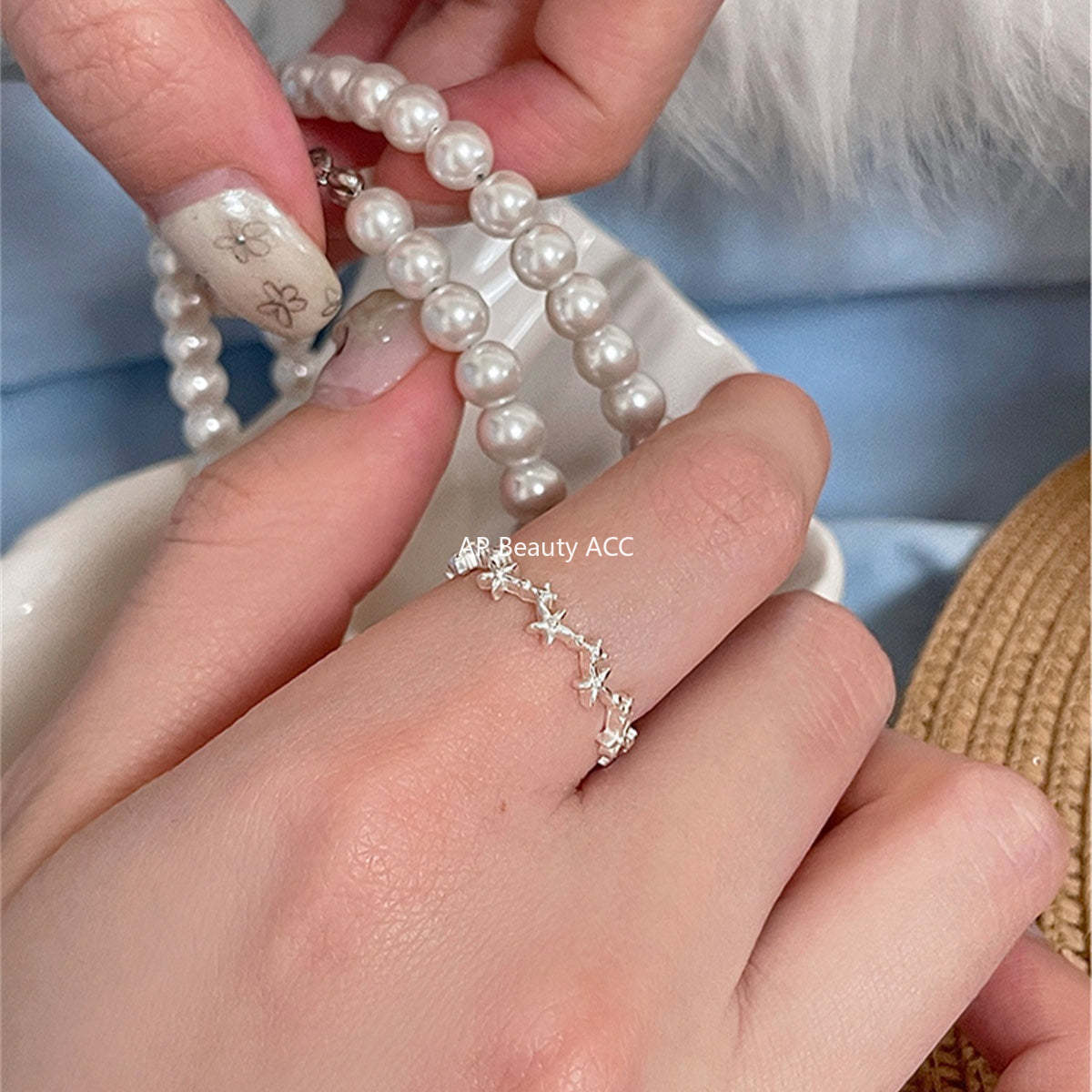 A관 - 925 실버 오각별 디자인 오픈형 반지 [JZ-0710] 25.09-4