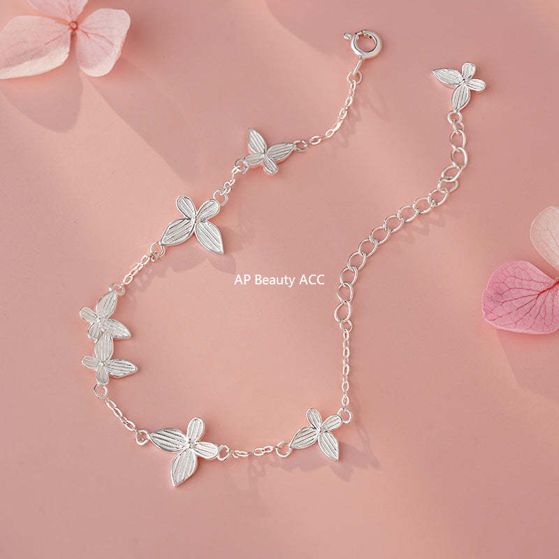 B관 - 999 실버 나비 펜던트 팔찌 [YC4672SL_1] 25.11-1