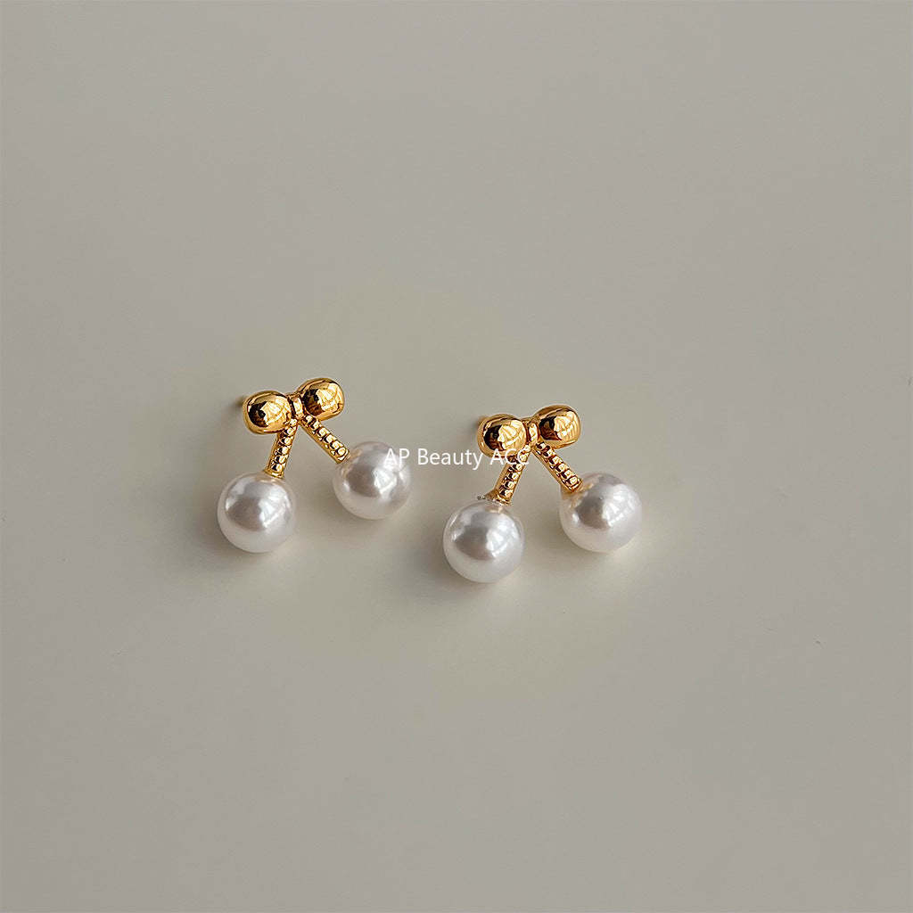 C관 - 14K 도금 체리 모양 상큼한 심플 귀걸이 [4433] 24.07-1