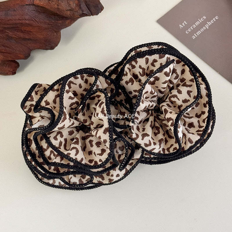 E관 - 호피 플라워 입체 디자인 집게핀 [27718] 25.11-4