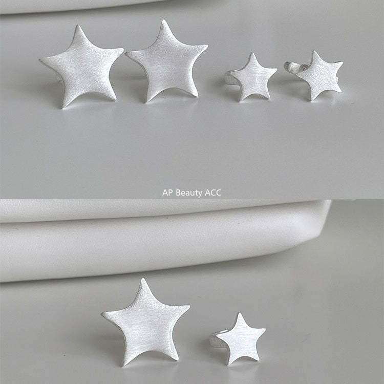 A관 - 샌딩 오각별 디자인 이어커프 귀걸이 [EJ-49] 25.12-1