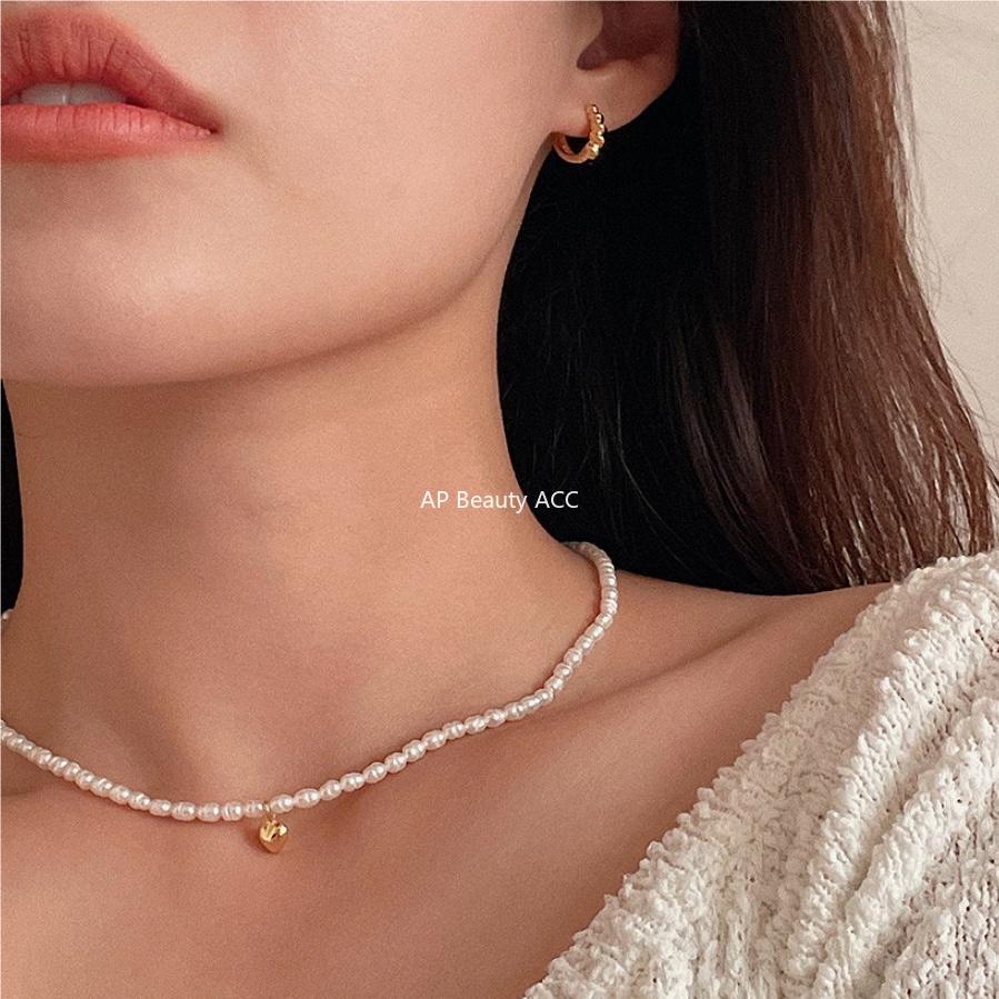 F관 - 925 실버 꼬임 디자인 링 귀걸이 [C1061] 25.09-4