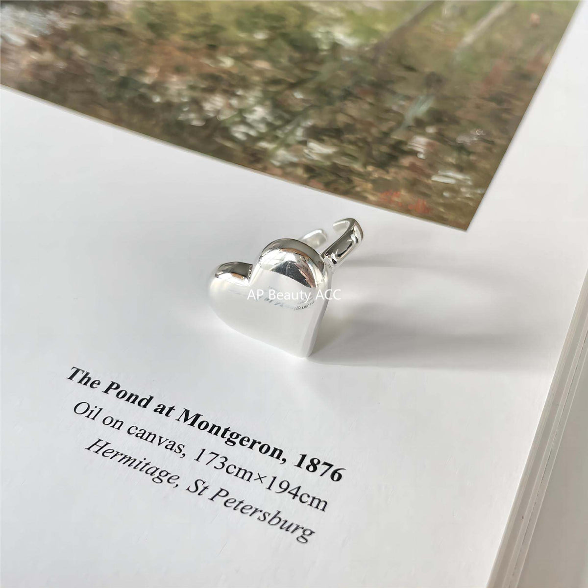 F관 - 925 실버 빅 하트 오픈형 반지 [J1901] 25.12-2