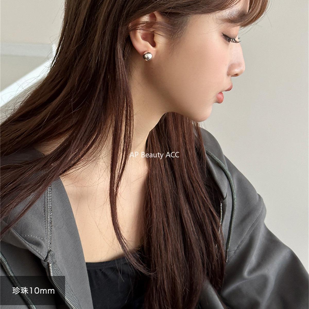 A관 - 925 은침 실버 볼 미니멀 귀걸이 [EH-2650] 24.03-2