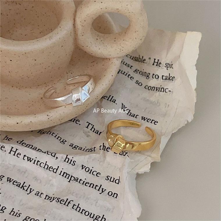 F관 - 925 실버 매듭 디자인 오픈형 반지 [J1924] 25.10-3