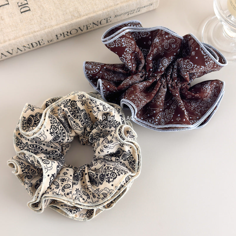 E관 - 빈티지 페이즐리 패턴 패브릭 곱창 헤어밴드 [27579] 25.10-3