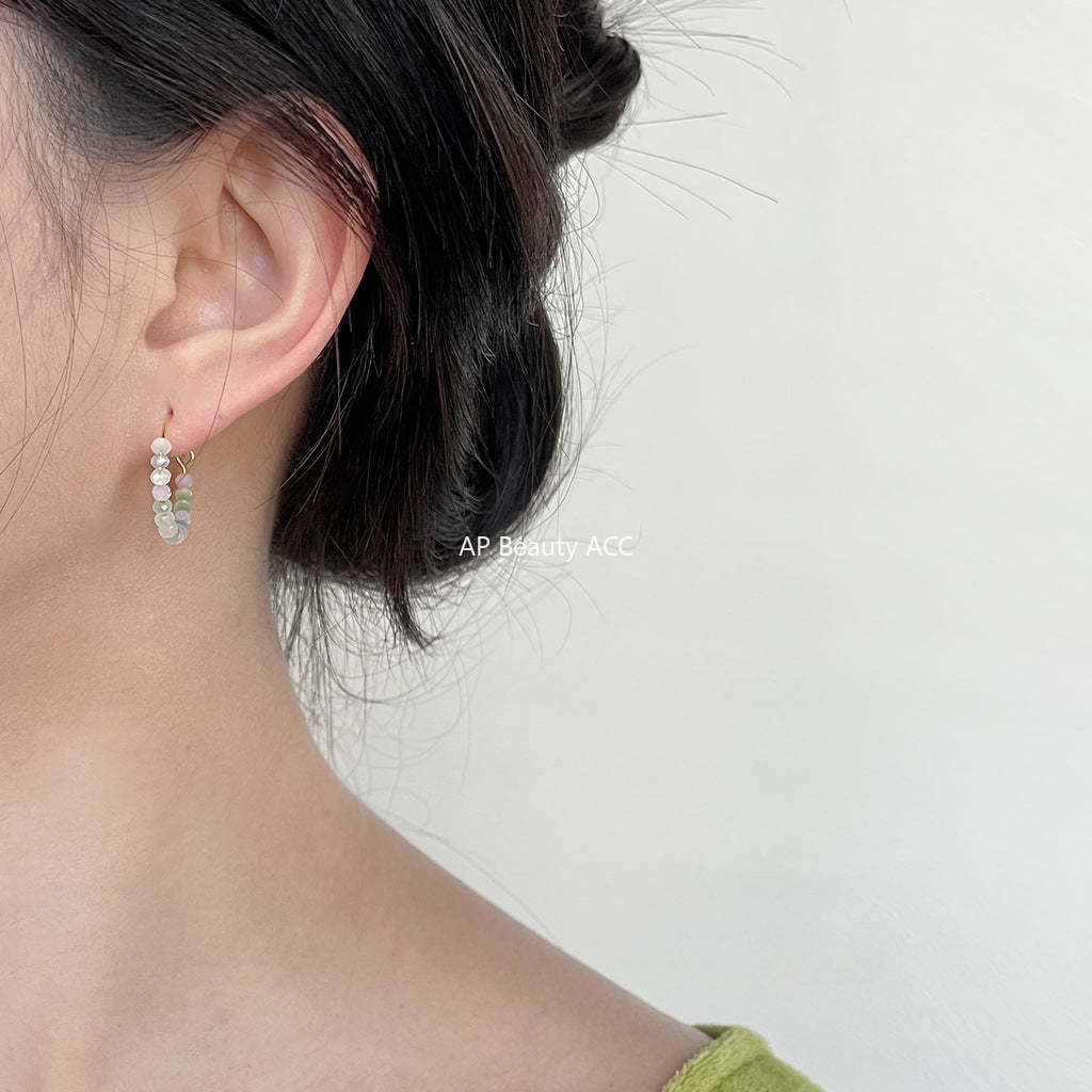 C관 - 여름 새 디자인 새롭고 귀여운 14K 도금 은침 귀걸이 [3858-3859] 24.05-3