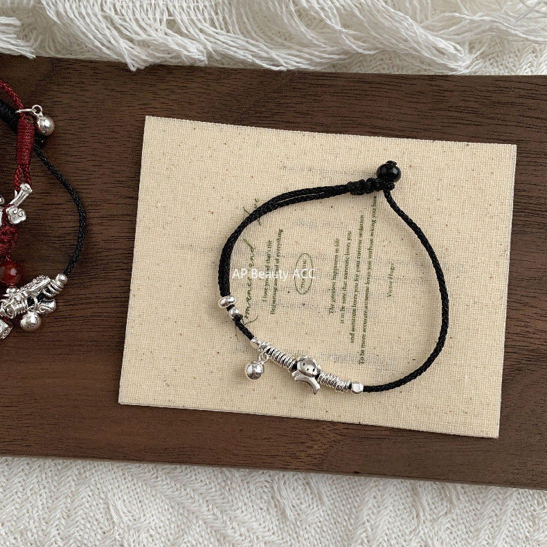 A관 - 925 실버 강아지 코끼리 펜던트 스트랩 팔찌 [1603-1605-1606] 25.11-2