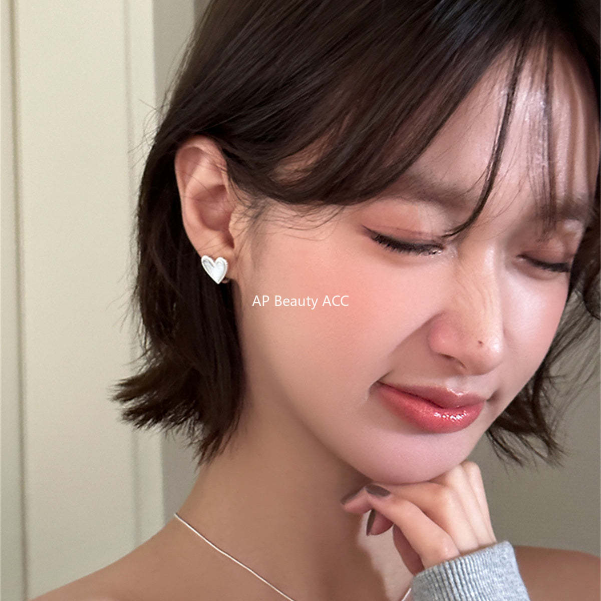A관 - 925 은침 하트 귀걸이 [EH-3861] 25.07-3
