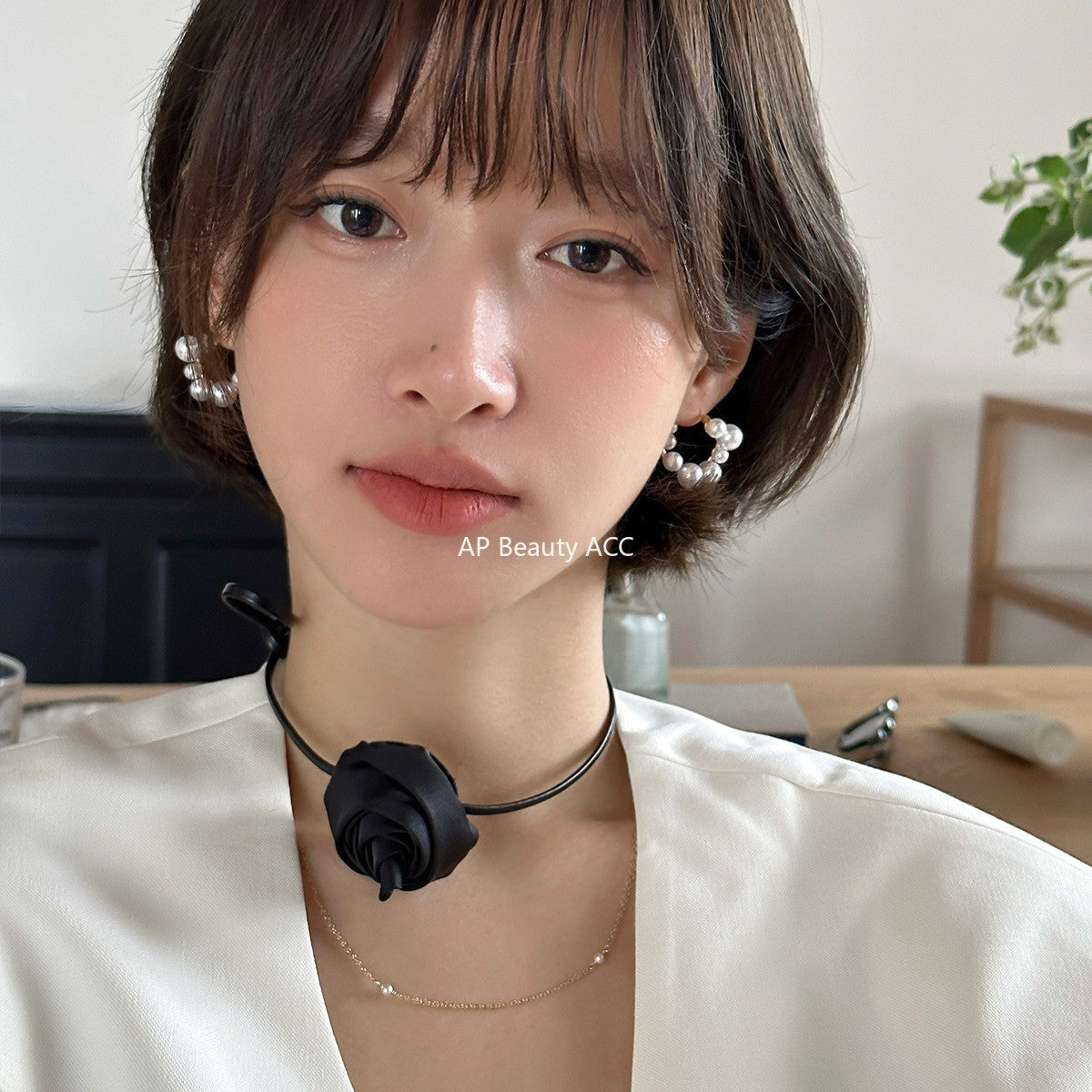 A관 - 925 은침 불규칙 진주 링 귀걸이 [EH-3979] 25.10-1