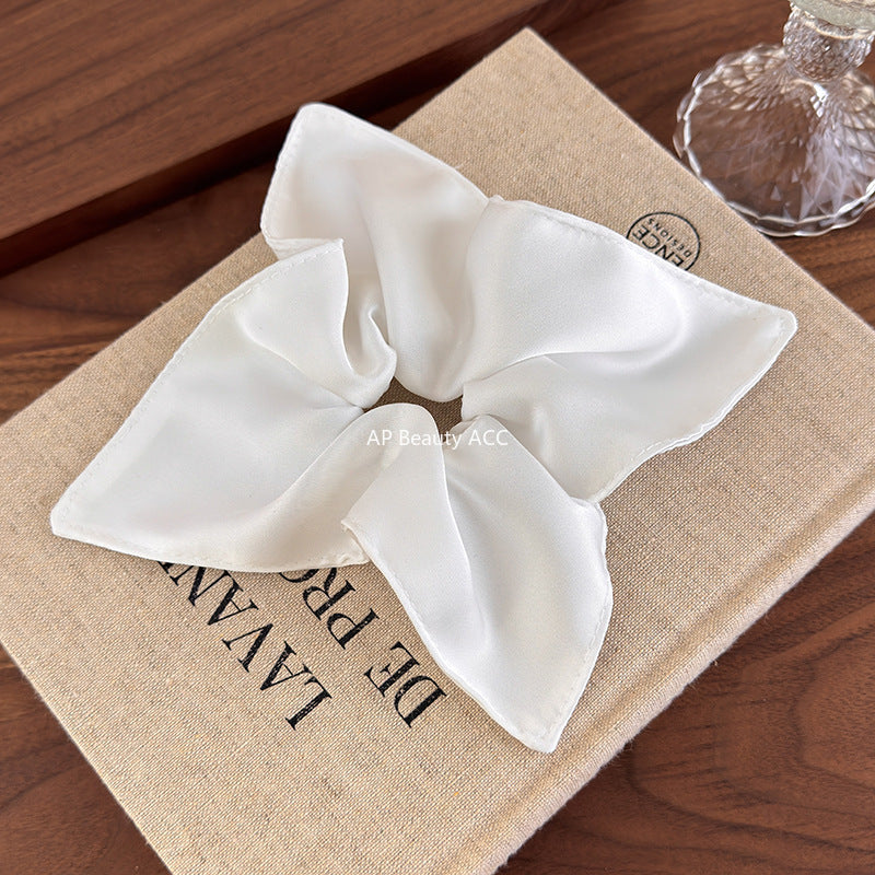 E관 - 새틴 스카프 포니테일 사각 곱창 헤어밴드 [27567] 25.10-3