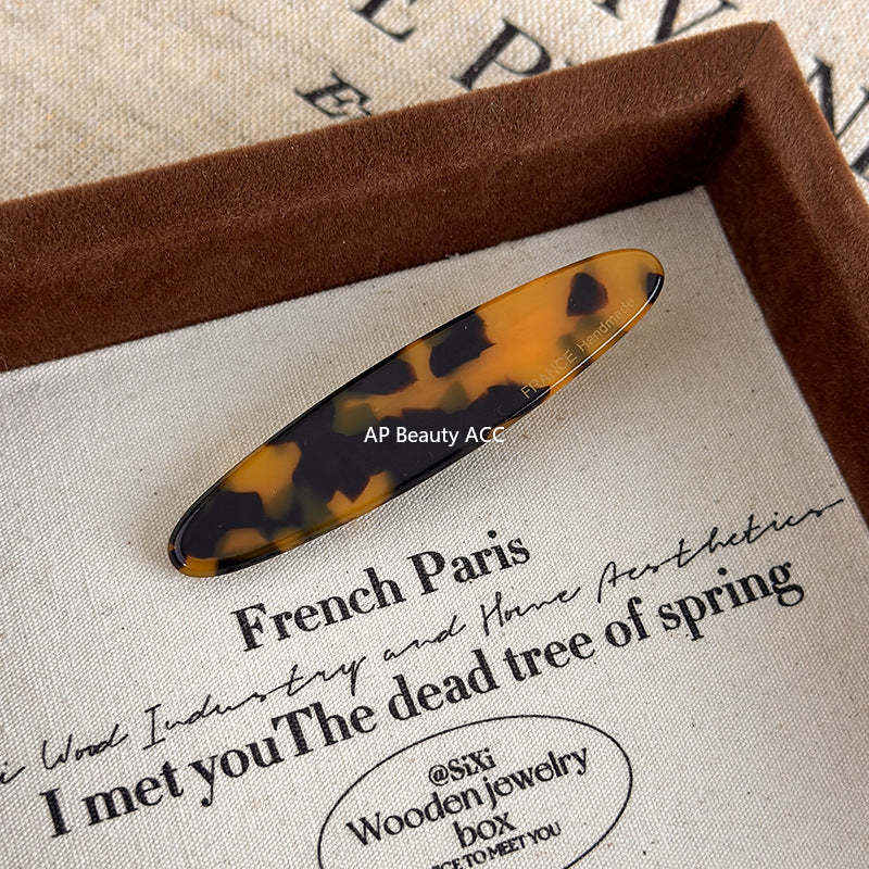 E관 - 아세테이트 타원형 헤어핀 [24170] 25.09-4