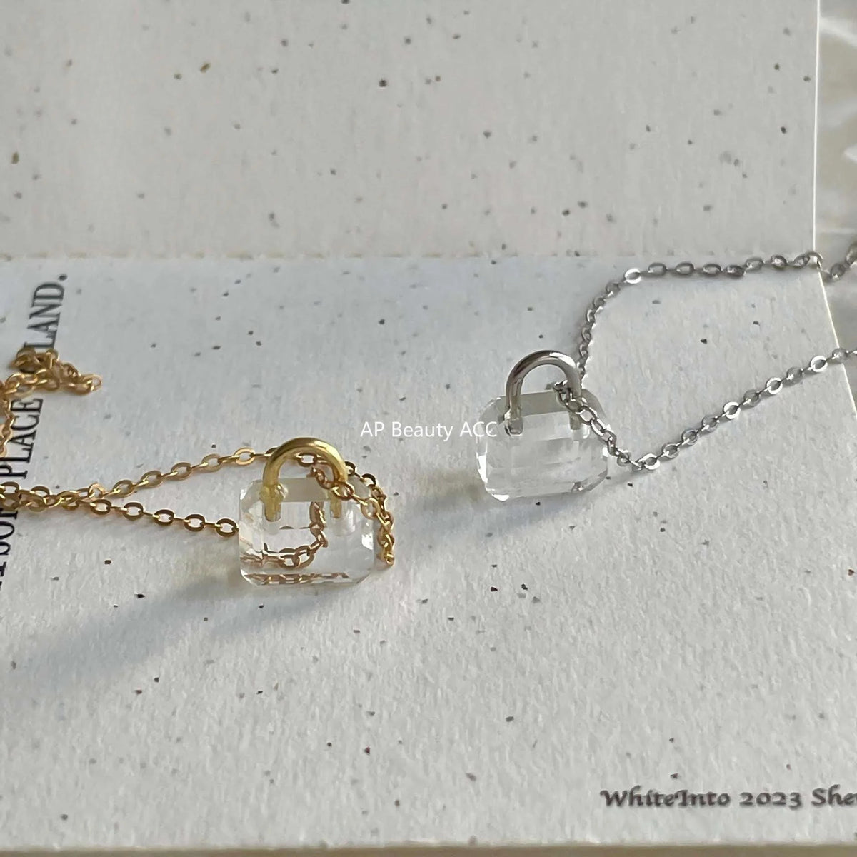 F관 - 925 실버 자물쇠 모양 펜던트 목걸이 [B1386] 25.11-4