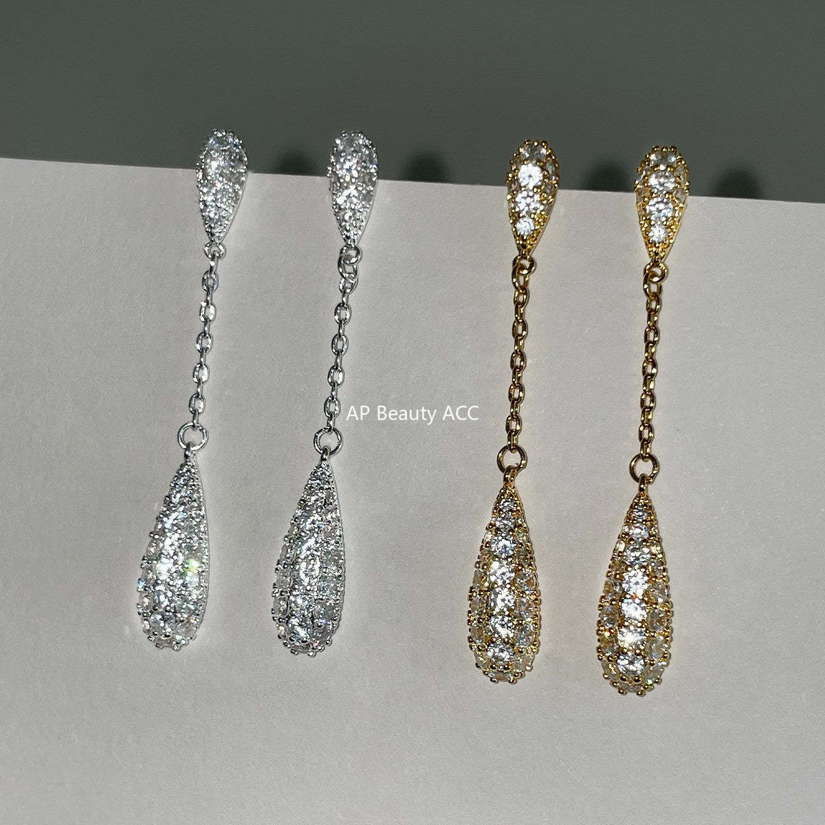 A관 - 롱 태슬 물방울 디자인 925 은침 귀걸이 [EH-2450-SJ] 25.12-1