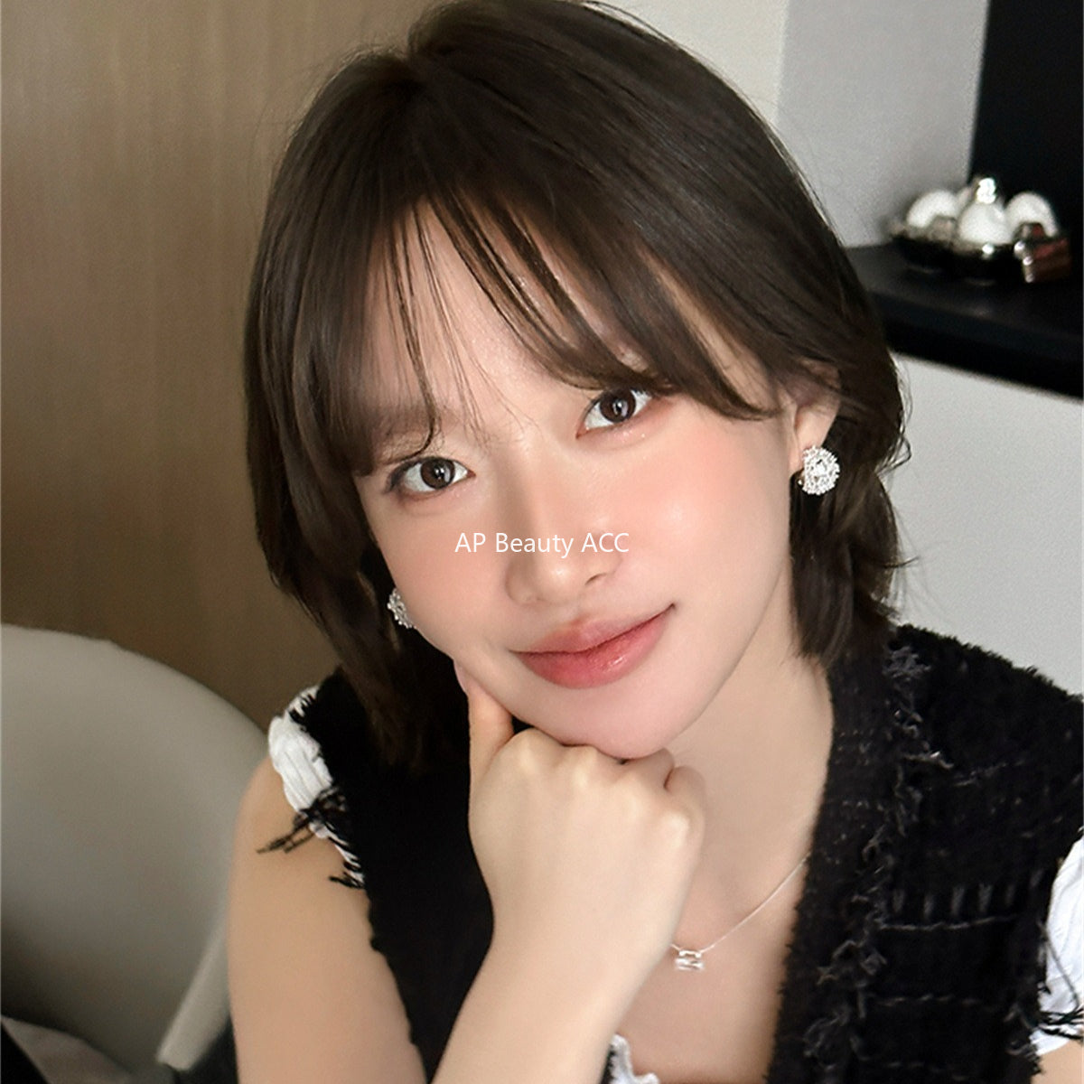 A관 - 도트 눈꽃 디자인 큐빅 귀걸이 [EH-4201] 25.10-3