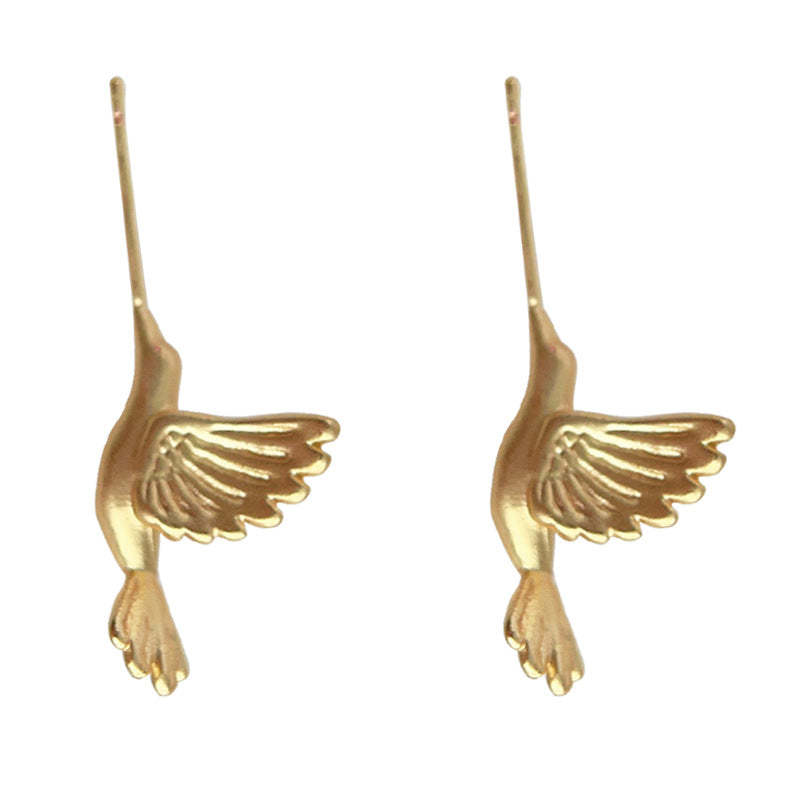 C관 - 매트 질감 새 모티프 디자이너 감각적인 귀걸이 [4276] 24.06-3