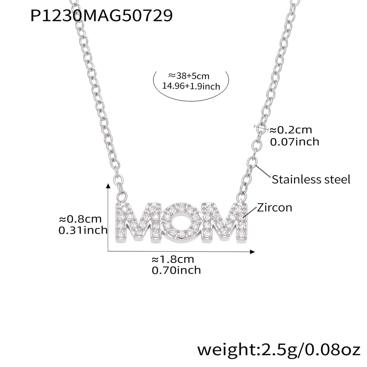 D관 - 18K 도금 큐빅 MOM 해바라기 펜던트 스테인리스 스틸 목걸이 [P1230-1232] 25.08-2