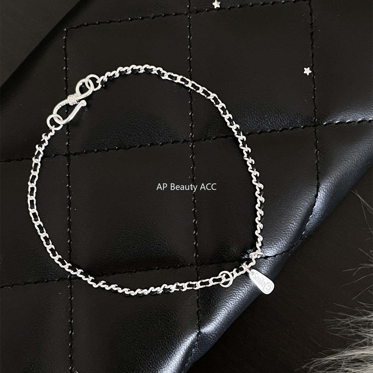 A관 - 925 실버 스마일 웨이브 체인 팔찌 [SL-482] 25.09-4