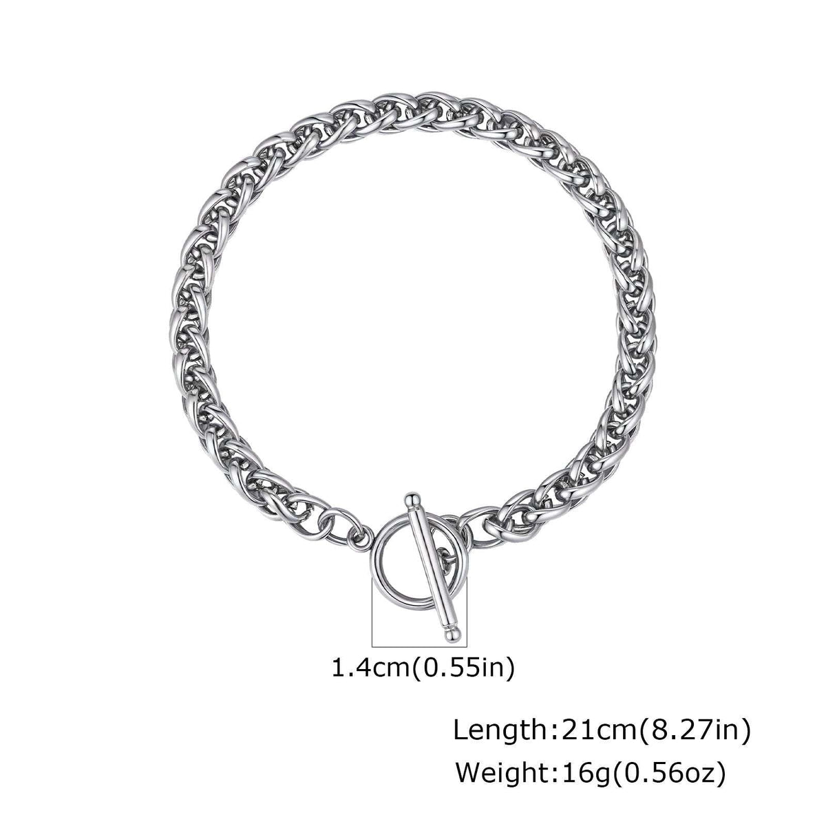 G관 - 스테인리스 스틸 체인 OT 고리 팔찌 [BR-1749] 25.12-1