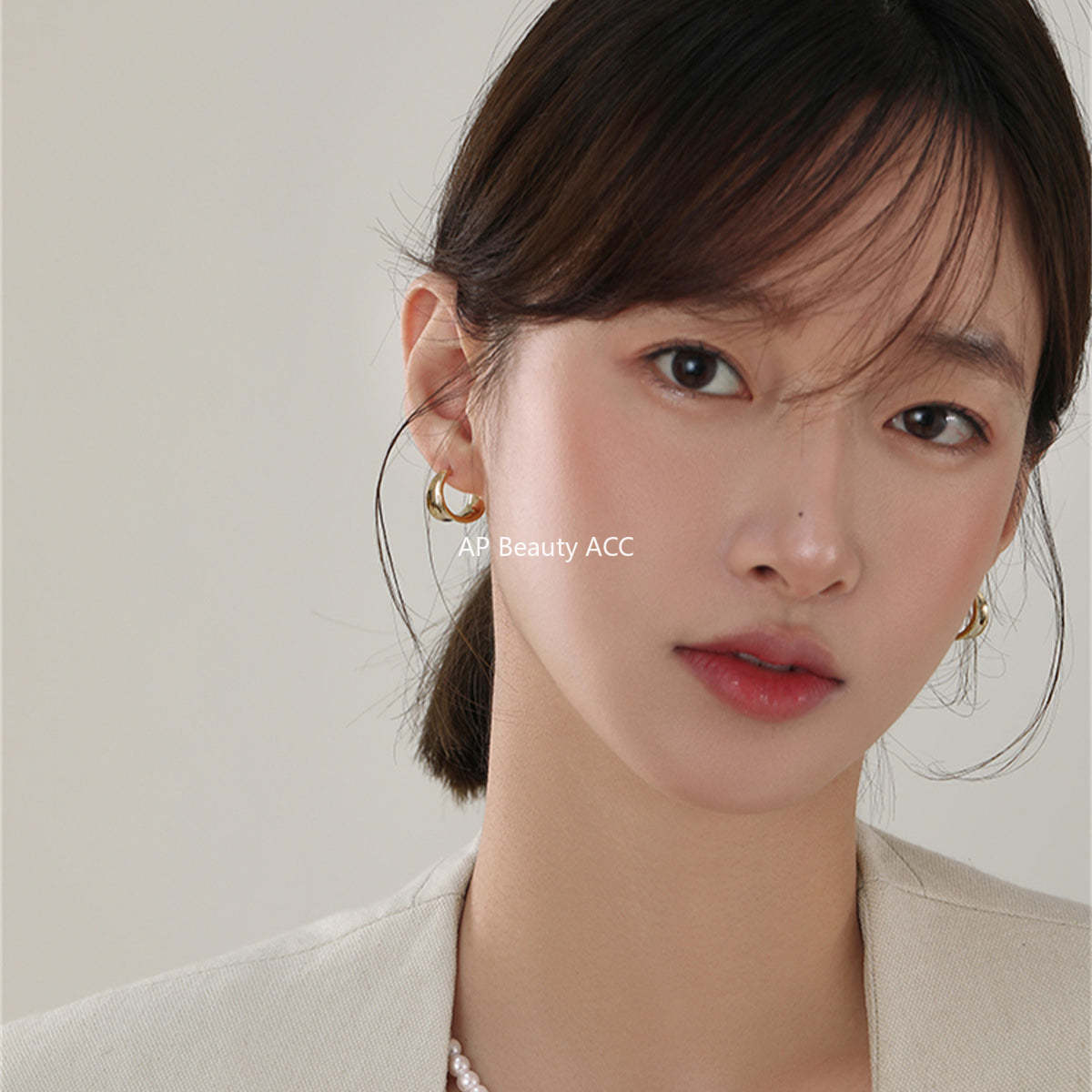 A관 - 925 은침 넓은 원형 귀걸이 [EH-3011] 24.07-2