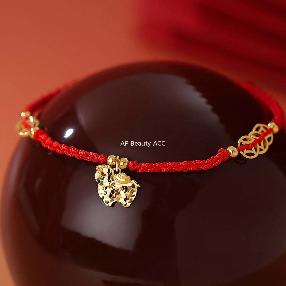 B관 - 925 실버 말 코인 펜던트 스트랩 팔찌 [YC4382SL_1] 25.12-2