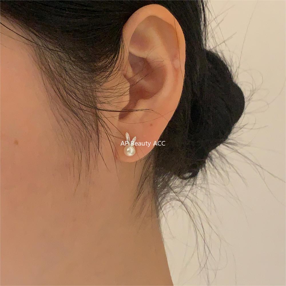F관 - 925 실버 토끼 진주 귀걸이 [C1307] 24.05-1