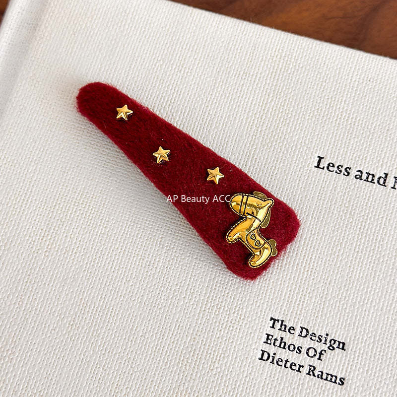 E관 - 레드 말 별 코인 삼각형 헤어핀 [27821] 25.12-3