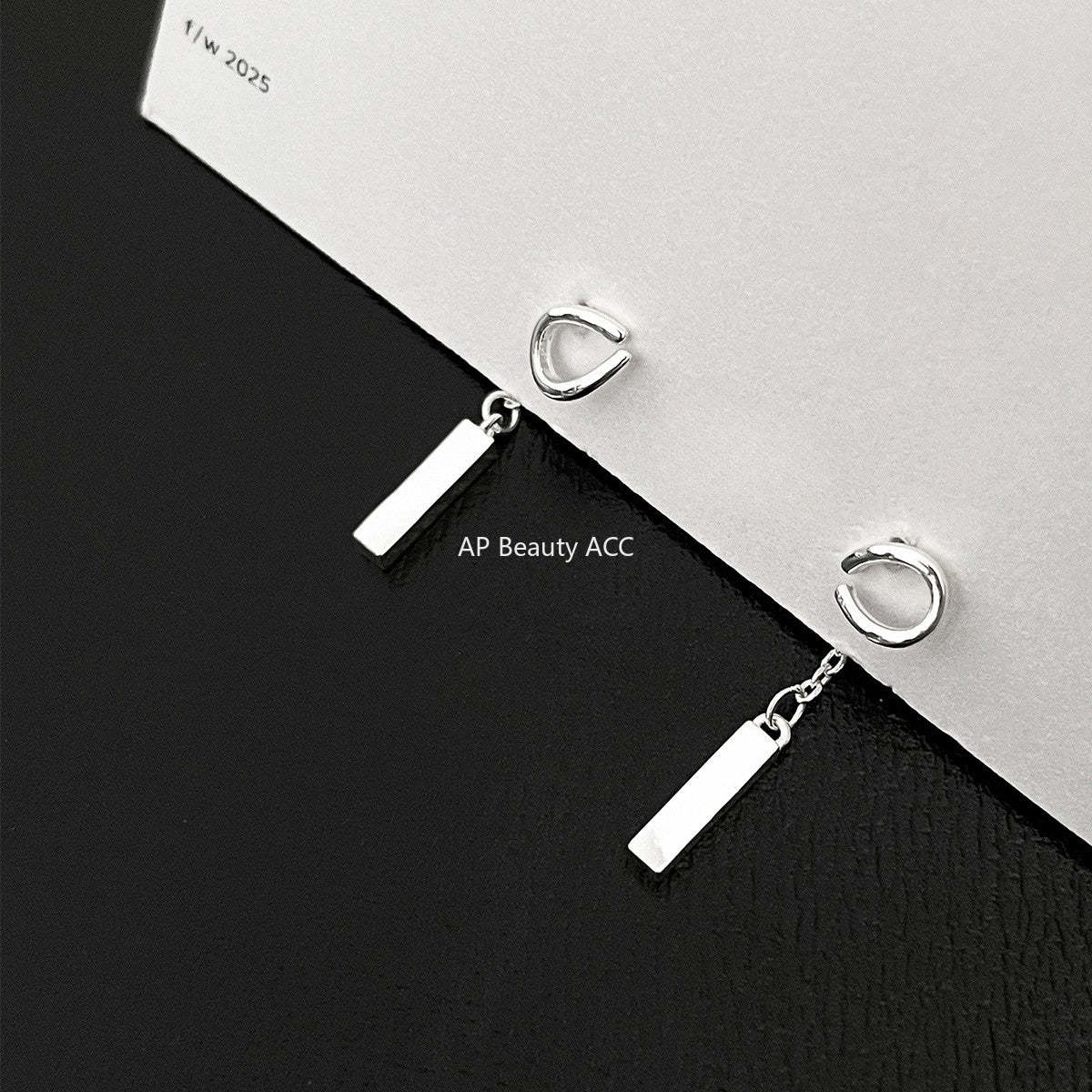 A관 - 미니 바 디자인 925 은침 귀걸이 [EH-3919] 25.08-2