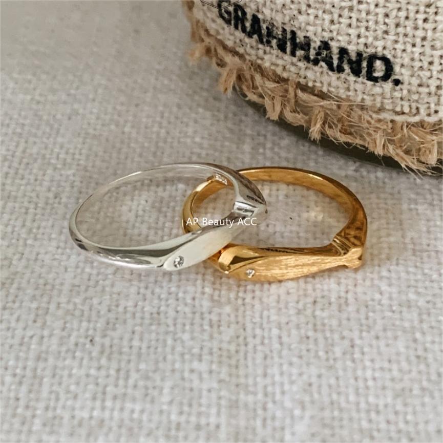 F관 - 925 실버 샌딩 물고기 모양 반지 [J1898] 25.12-2