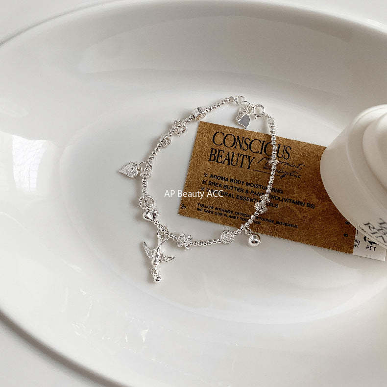 A관 - 동물 하트 라운드 비즈볼 925 실버 팔찌 [1615-1616-1617] 25.11-4