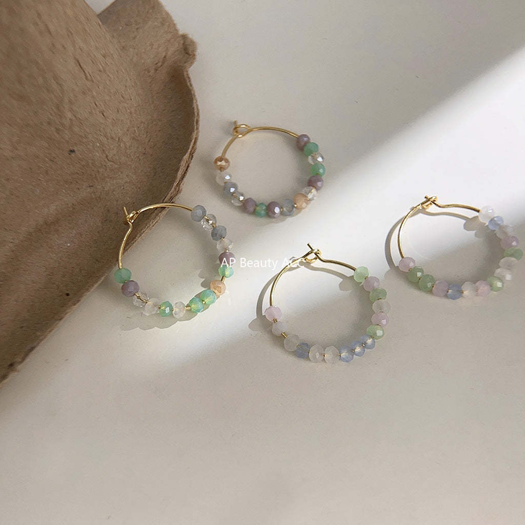 C관 - 여름 새 디자인 새롭고 귀여운 14K 도금 은침 귀걸이 [3858-3859] 24.05-3