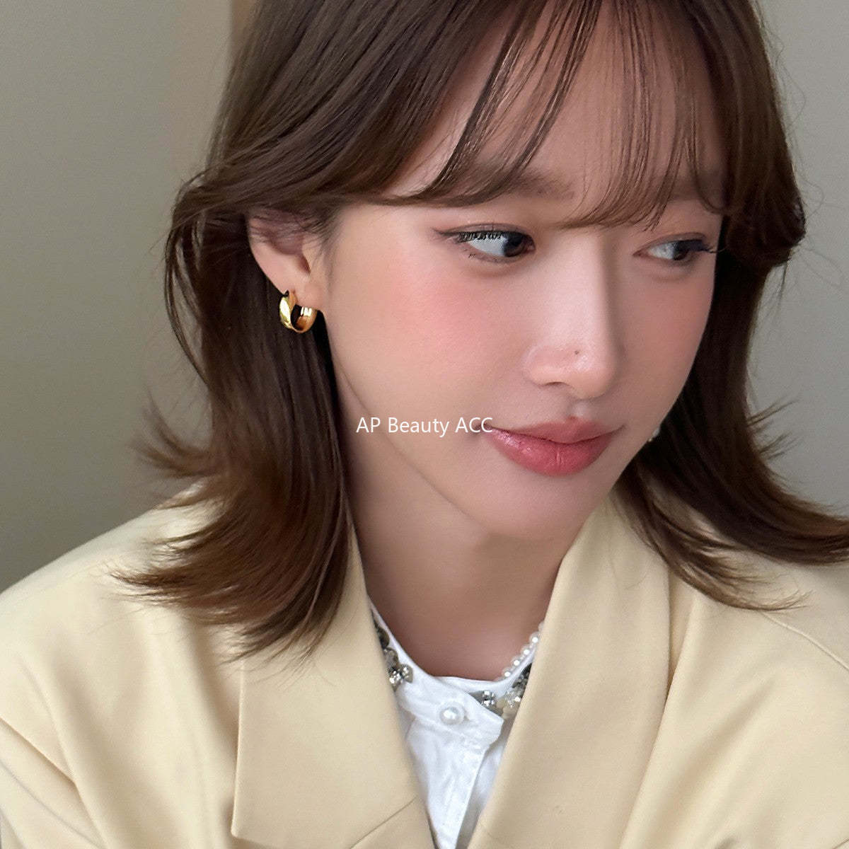 A관 - 925 은침 비틀린 C형 귀걸이 [EH-3713] 25.07-3