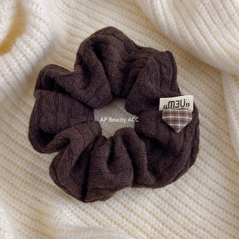 E관 - 꽈배기 니트 셔링 곱창 헤어밴드 [27707] 25.11-4