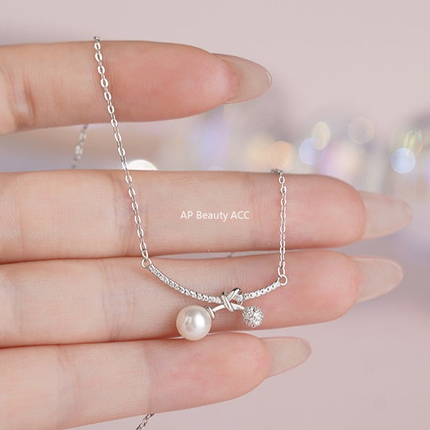 B관 - 999 실버 진주 매듭 펜던트 목걸이 [YC2083N_1] 25.10-3