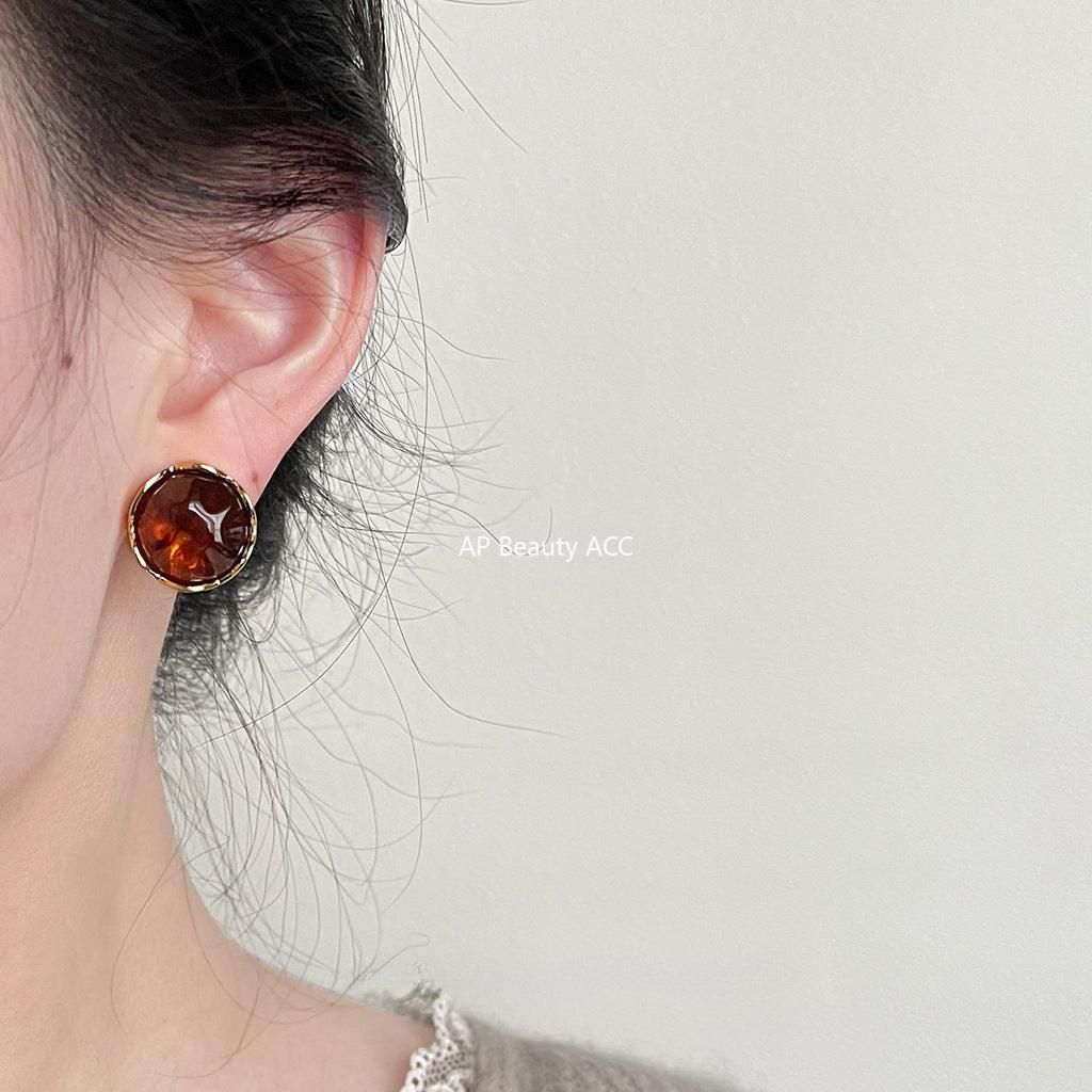 C관 - 실버 비정형 디자인 레트로 트렌디 엘레강스 귀걸이 [3646] 24.03-3