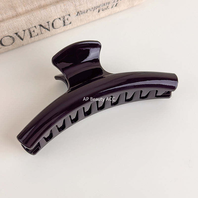 E관 - 초콜릿 브라운 리본 디자인 집게핀 [27614] 25.10-5