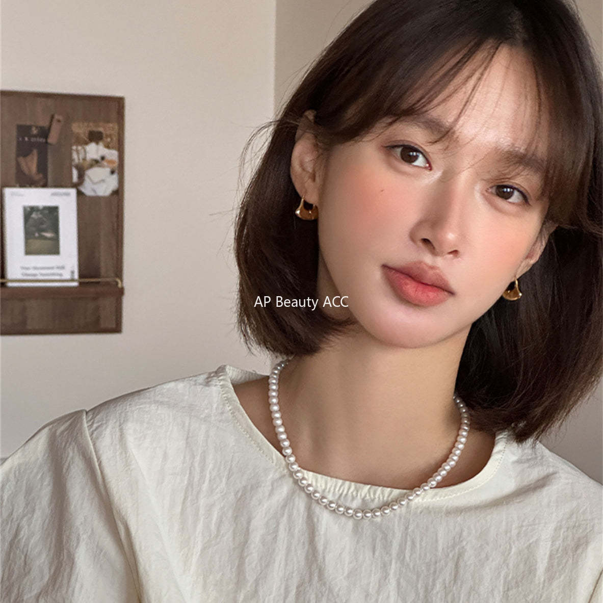 A관 - 925 은침 베이직 링형 은행잎 귀걸이 [EH-3224] 24.10-2