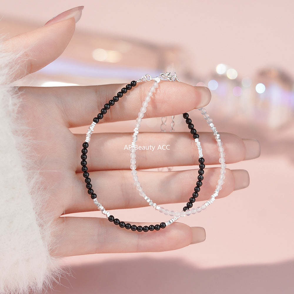 B관 - 999 실버 마노 실버 파편 커플 팔찌 [YC4745SL_1] 25.11-4