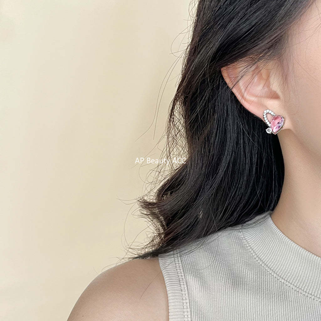 C관 - 미니 큐빅 비대칭 감각적인 귀걸이 [4389] 24.06-4