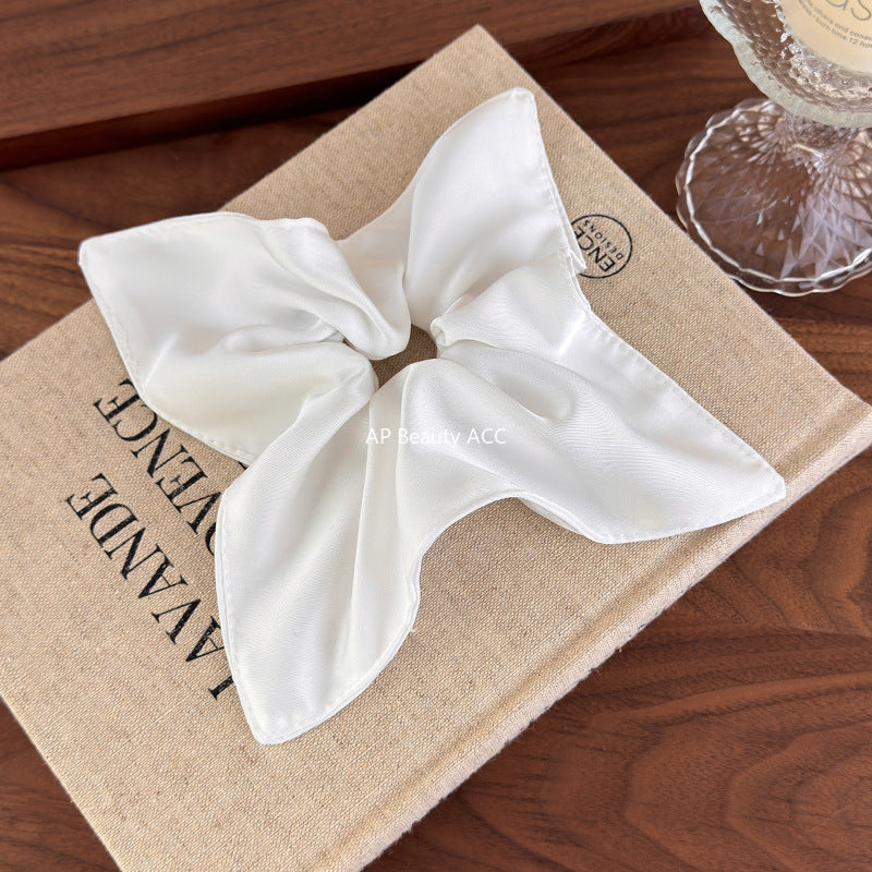 E관 - 새틴 스카프 포니테일 사각 곱창 헤어밴드 [27567] 25.10-3