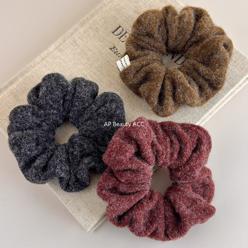 E관 - 겨울 컬러 모직 패브릭 곱창 헤어밴드 [26247] 25.11-2